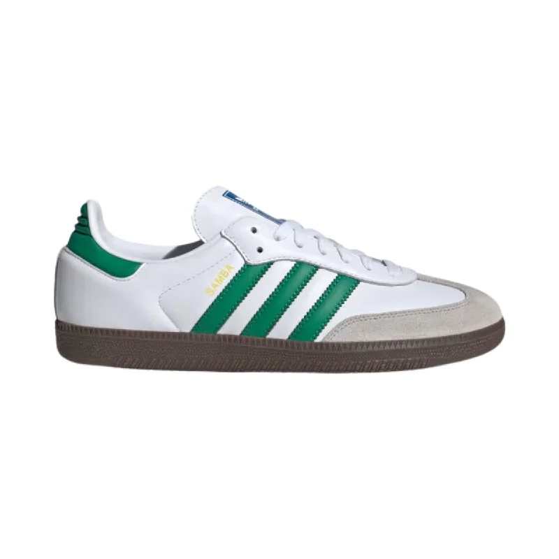 Adidas Kid's (Grade School) Samba OG Cloud White/Green/Supplier Color