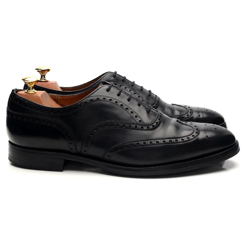 'Chetwynd' Black Leather Oxford Brogues UK 9.5 F