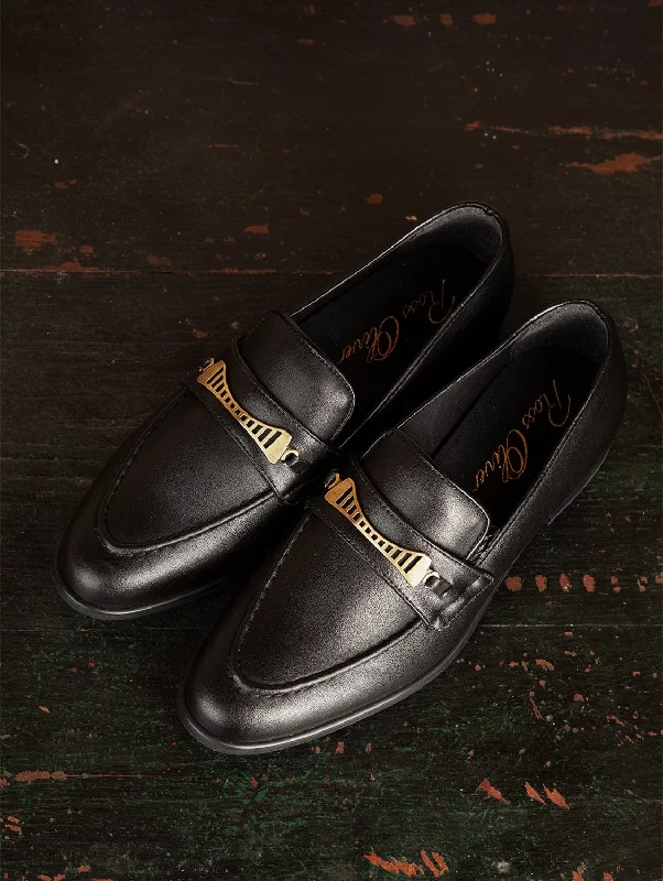 Bridge-Bit Cactus Leather Vegan Loafer | Black